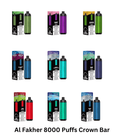 Al Fakher Crown Bar 8000 Puffs Best Disposable 5mg DTL