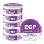 EGP Nicotine Pouches 9mg and 14mg tins side by side