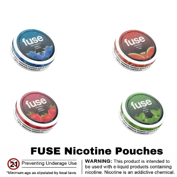 Open Fuse Nicotine Pouches showing individual pouches inside