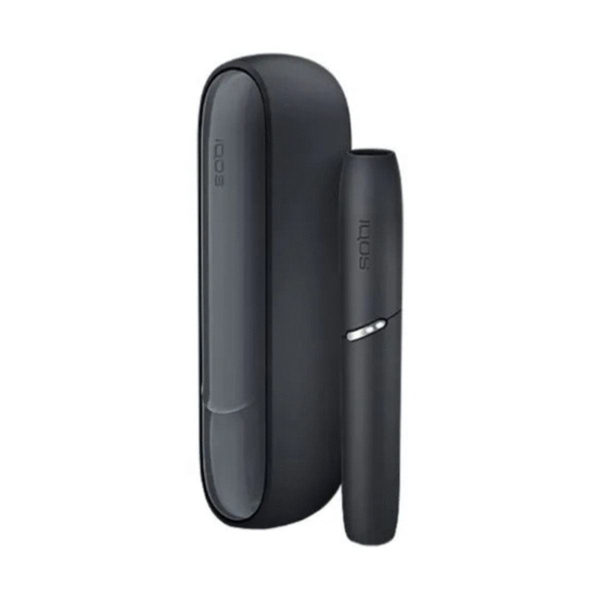 Elegant IQOS 3 Duo Device standing upright on wooden desk
