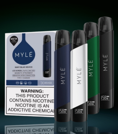 myle meta v5 closed pod system for nicotine salt