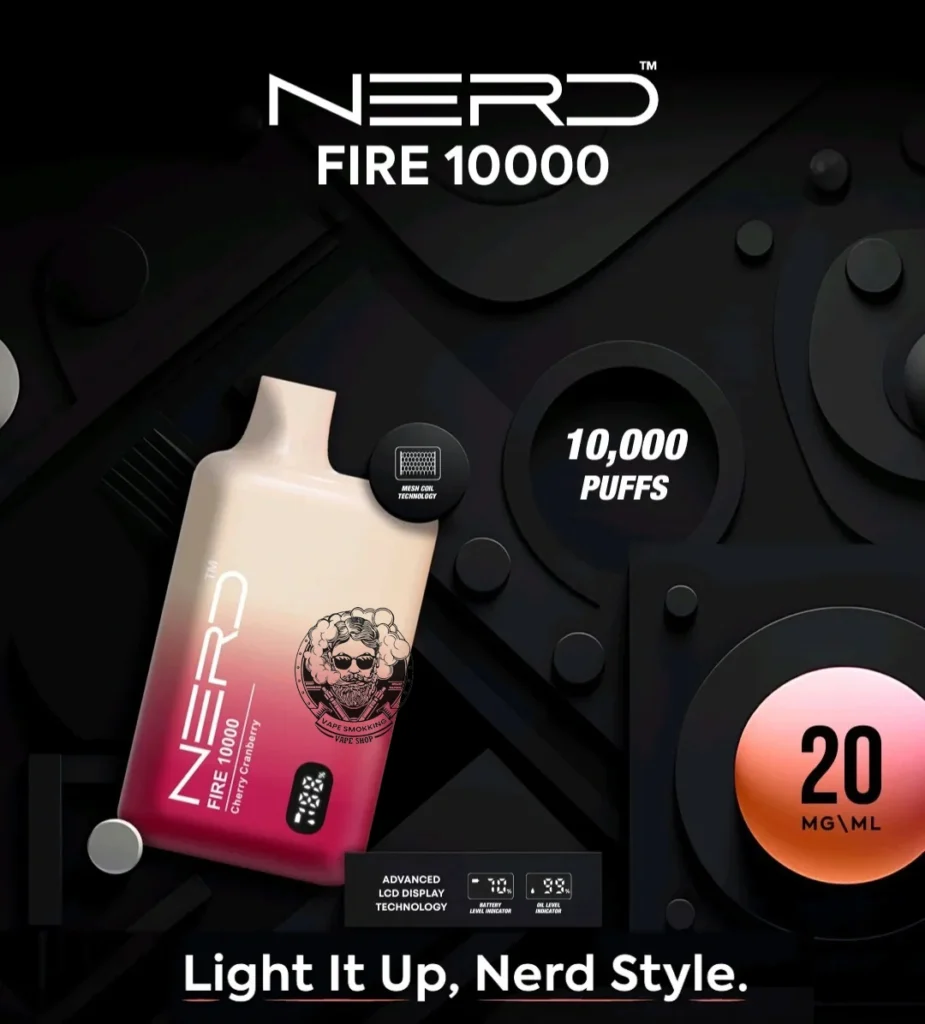 Nerd Fire disposable vape Dubai 10000 puffs