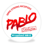 Open New PABLO Nicotine Pouches tin showing inside contents