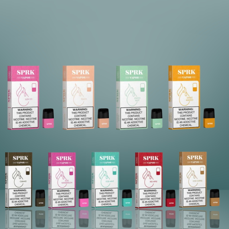 sprk vapor prefilled vape pods for myle v4 system