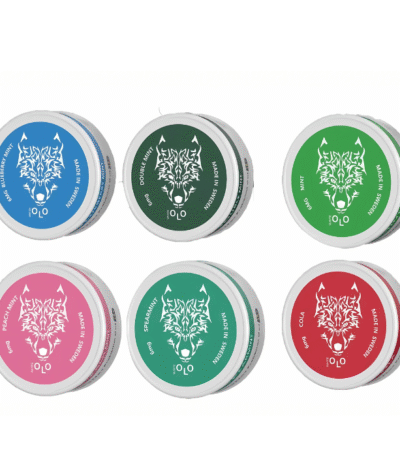 White OLO nicotine pouches tin in Dubai