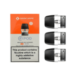 2ml refillable pod capacity Built-in coil: 0.6Ω, 0.8Ω, or 1.2Ω Top-fill, leak-resistant design Compatible with Geekvape Q Series devices Perfect for nicotine salts & freebase e-liquids 3 pods per pack Ideal for MTL & RDL vaping in Dubai