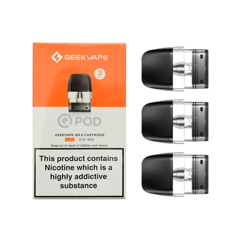 geekvape q pods 0.6ohm 2ml refillable cartridges