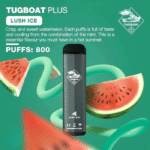 tugboat 800 puffs disposable vape pen with 50mg nicotine