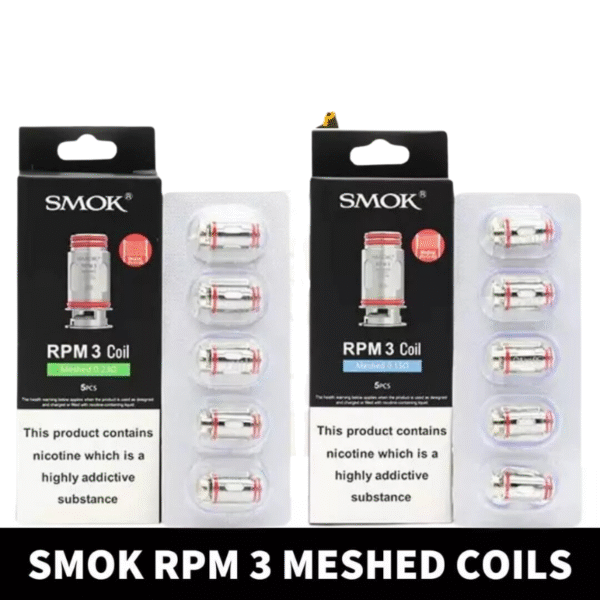 SMOK RPM 3 Coils Meshed 0.15ohm , Meshed 0.23ohm Replacement Coils in Dubai, UAE – 5 PCS Per Pack.png