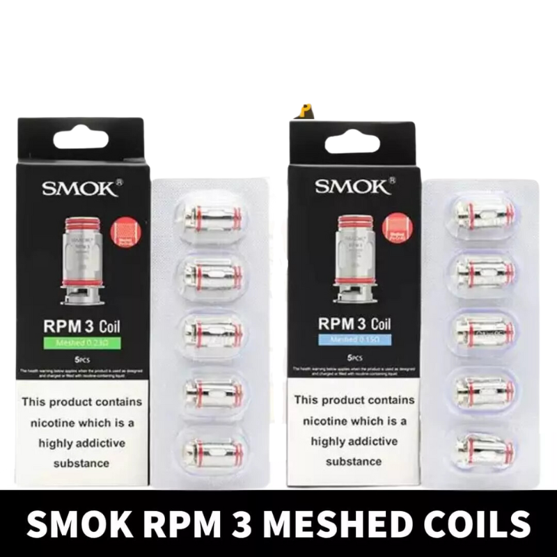 SMOK RPM 3 Coils Meshed 0.15ohm , Meshed 0.23ohm Replacement Coils in Dubai, UAE – 5 PCS Per Pack.png