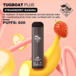 portable tugboat plus 800 puff vape for smooth hits
