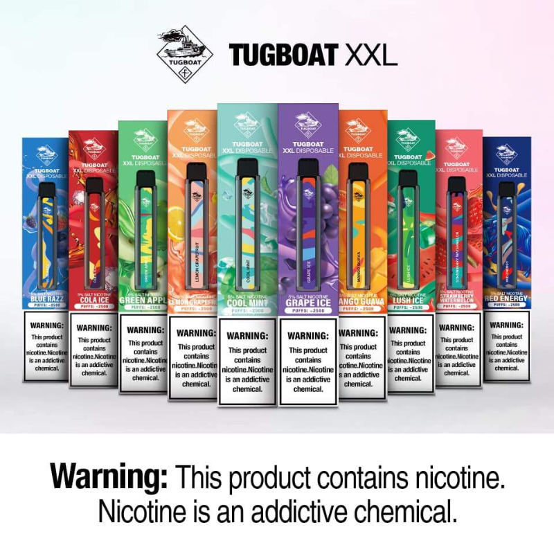 Tugboat XXL 2500 Puffs Disposable Vape in Dubai, UAE
