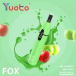 yuoto fox 3000 puffs rechargeable disposable vape 5% nicotine
