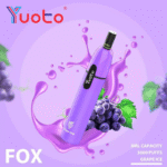 yuoto fox vape pen 3000 puff capacity with nic salt
