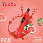yuoto fox vape pen 3000 puff capacity with nic salt