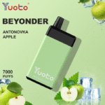 yuoto beyonder 5% nic salt disposable vape 7000 puffs