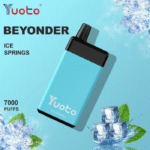 compact yuoto beyonder 7000 puff rechargeable vape